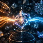 Representación abstracta de IA y matemáticas colaborando en problemas de investigación abiertos