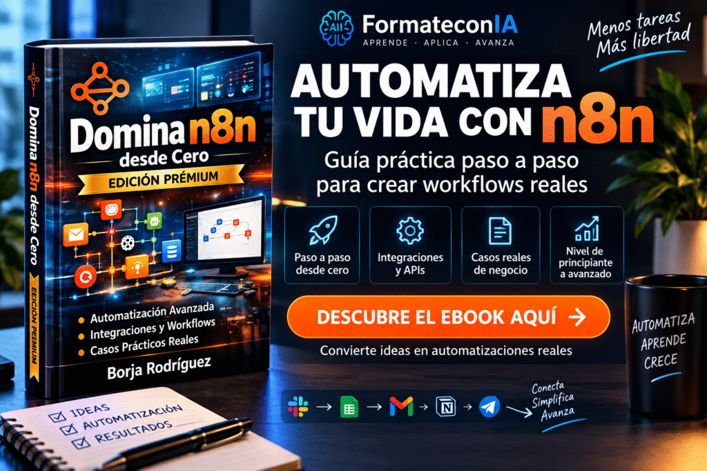 Portada del artículo Domina N8N desde Cero sobre automatización de flujos de trabajo