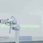 Brazo robótico en un laboratorio de investigación, imagen editorial para el análisis de Gemini 4 Argon y la robótica física.