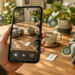 Móvil usando visión artificial para describir objetos cotidianos con asistencia visual y de voz