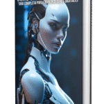 Portada azul del ebook Cómo ganar dinero con inteligencia artificial, guía para emprendedores digitales, de John Schweitz