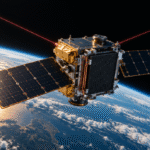 Satélite experimental de cómputo de IA en órbita sobre la Tierra con paneles solares y enlaces ópticos