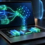 Portátil con chip de inteligencia artificial local, memoria unificada y flujo de datos protegido frente a la nube