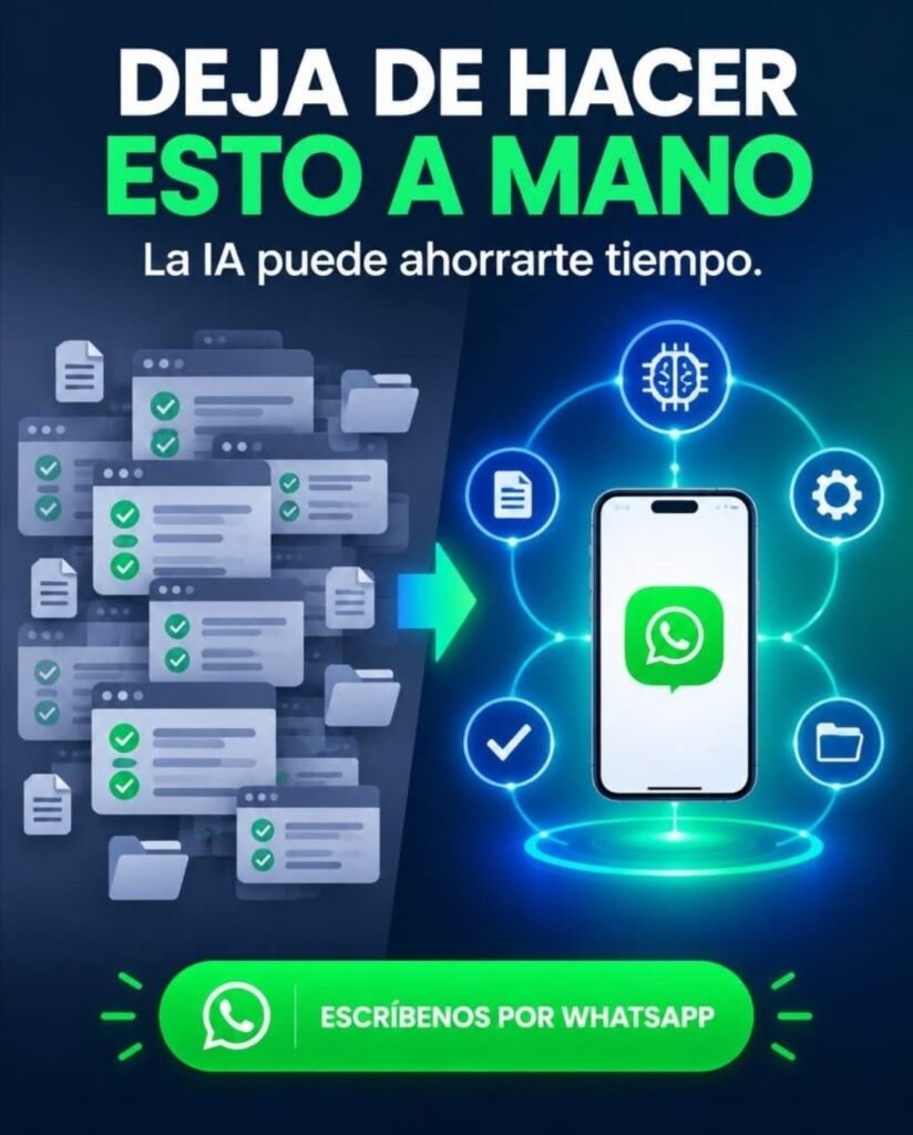 Deja de hacer esto a mano. La IA puede ahorrarte tiempo.
